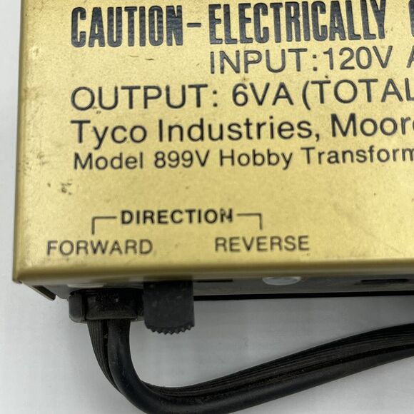 TYCO HO Scale Model 899V Hobby Transformer, Train Power Pack UNTESTED - Picture 3 of 8